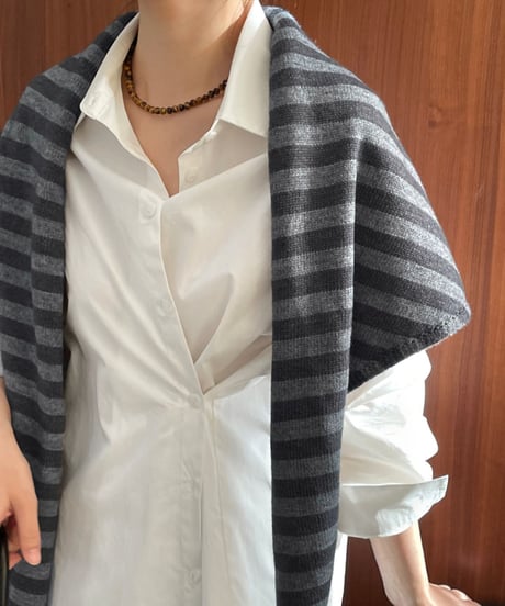 shawl knit scarf /2color　FL2669