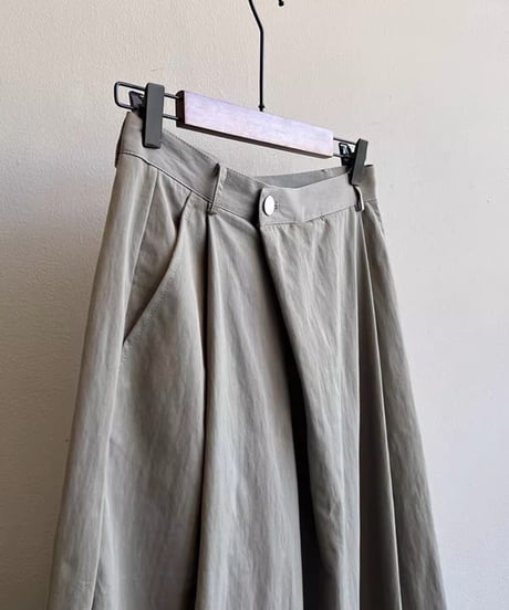 wrap style wide leg pants /3color　FL3349