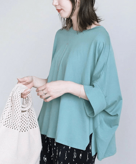 loose dolman sleeve t-shirt /5color　FL3642