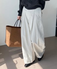 tucked wide pants /2color　FL2865