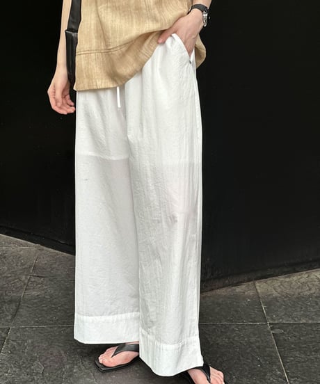 straight wide leg pants /3color　FL2708