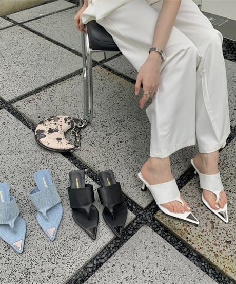 pointed toe heel sandals /3color　FL2316