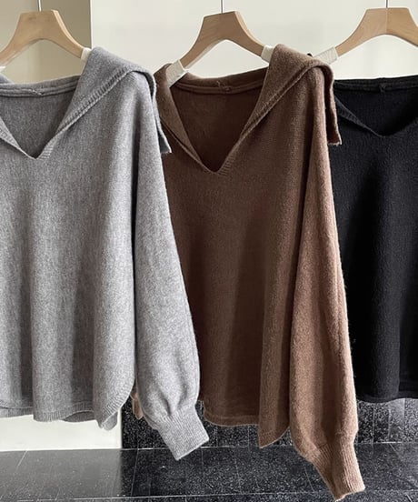 sailor collar knit pullover /3color　FL2788