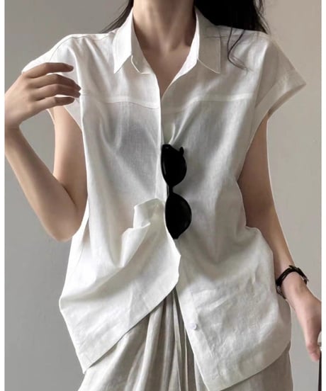 french sleeve shirt /4color　FL3626