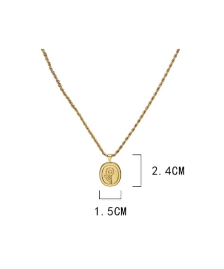 flower charm necklace　FL2167