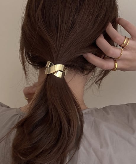 cross metal hair clip /2color　FL2362