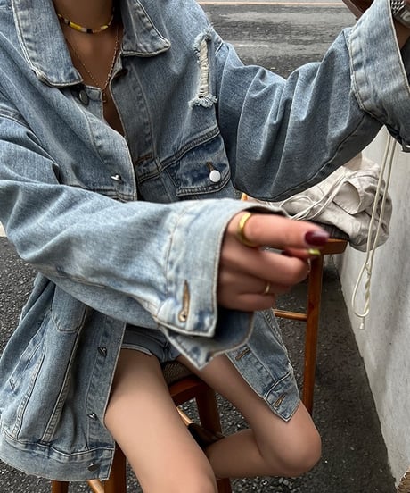 oversized denim jacket　FL2561