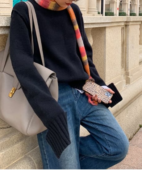sleeve design knit /3color　FL2683