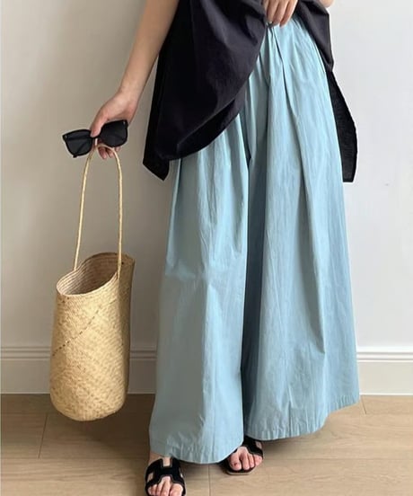 wide flare long skirt　FL3588