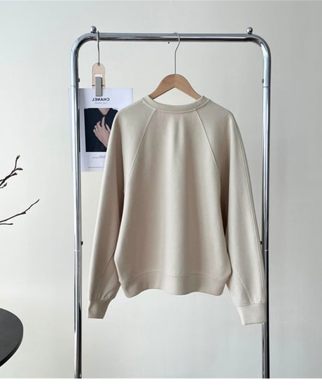 cool neck sweatshirt /2color　FL3078