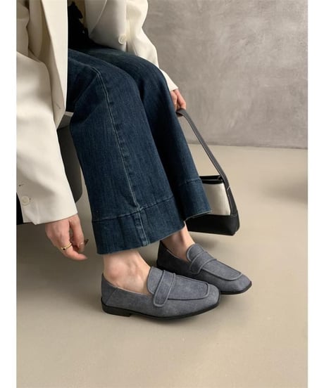 square toe loafers /3color　FL3378