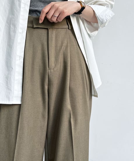 linen wide-leg pants /3color　FL2704
