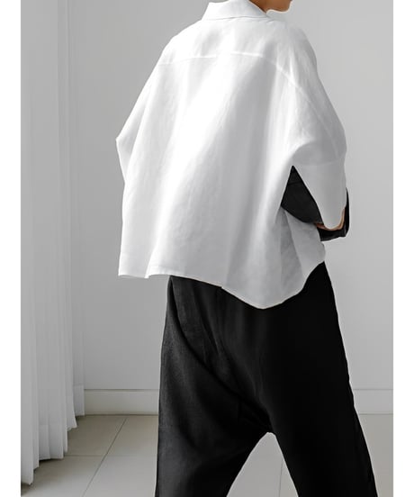 polo collar boxy shirt　FL2015