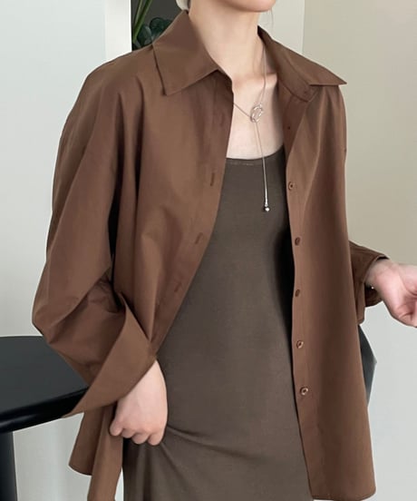 back slit shirt /2color　FL2758
