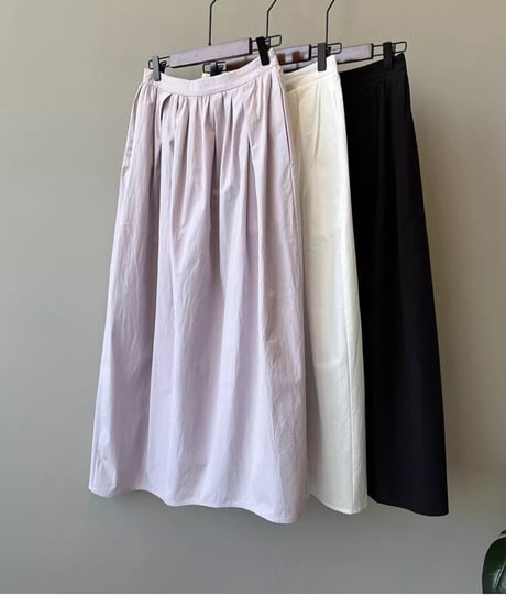 tucked gathered skirt /3color　FL2763