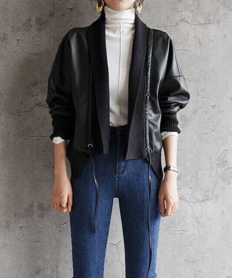 eco leather jacket　FL2510