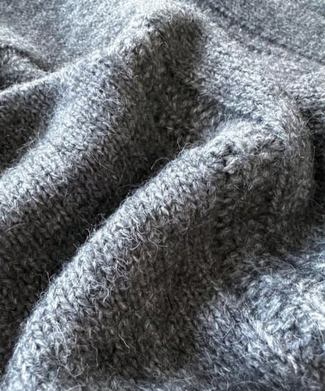 large cable knit zip cardigan /3color　FL2969