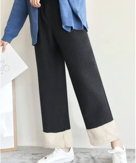 switching simple casual ankle pants /2color　FL3142