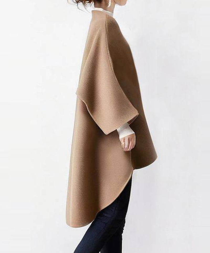 Irregular hem mant coat FL3479 | Flosa