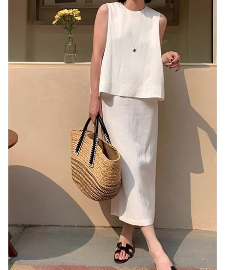 linen-like summer natural setup　FL3386