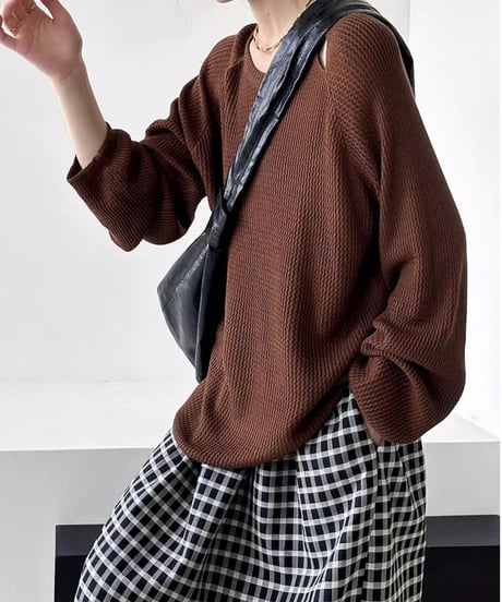 hole design knit /3color　FL2750