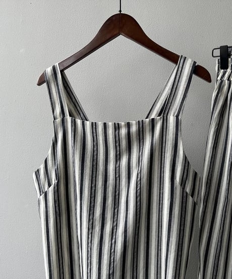 sleeveless stripe setup　FL2440
