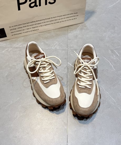 color block lace-up sneaker　FL2263