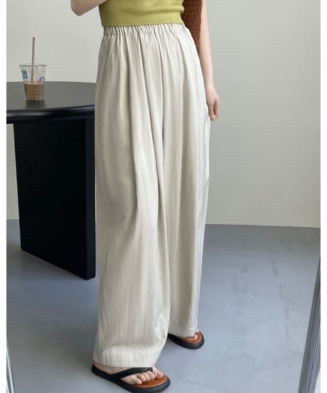 tuck wide drape pants　FL2191