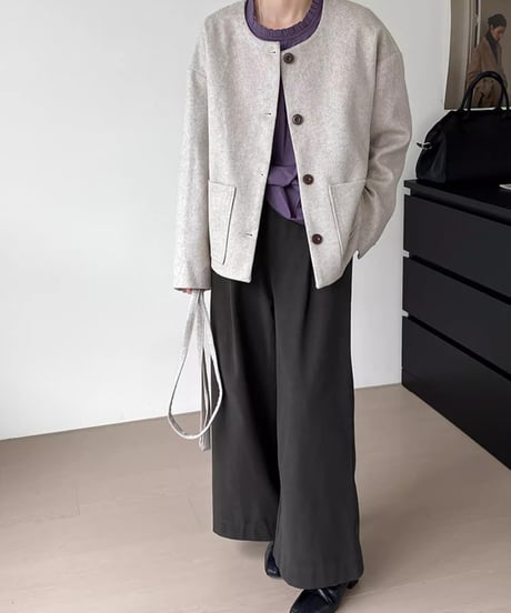 wool short coat /2color　FL2858