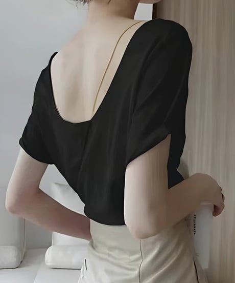 back open shirt /3color　FL2048