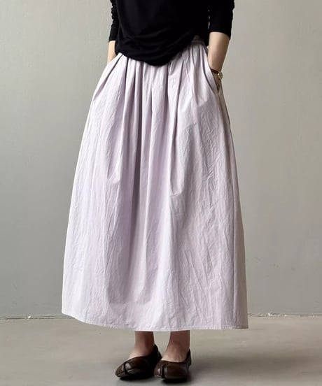 tucked gathered skirt /3color　FL2763