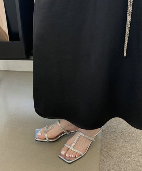 square toe stone sandals /3color　FL2121