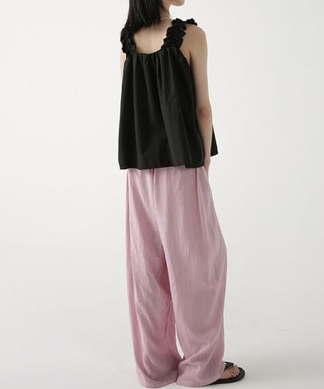 textured tuck pants　FL2197