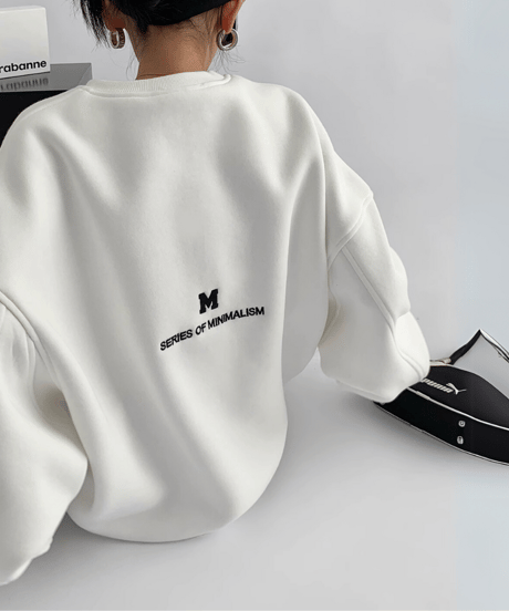 embroidered logo sweatshirt /3color　FL3262