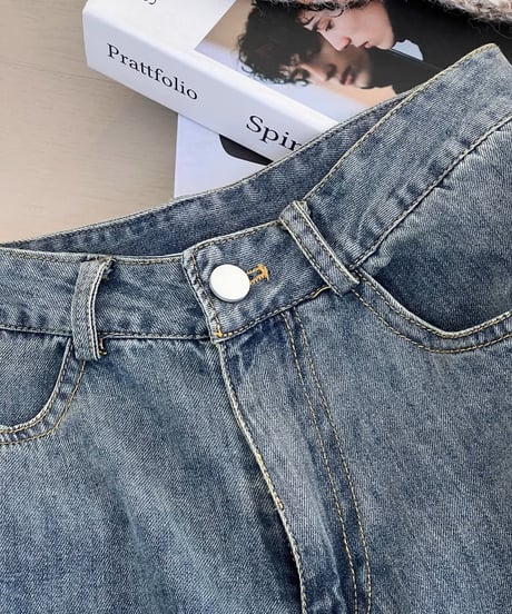 wide leg flare denim　FL3348
