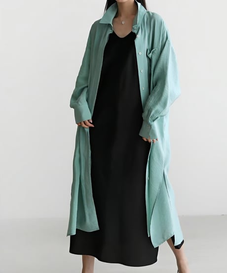 oversized long shirt /4color　FL2032