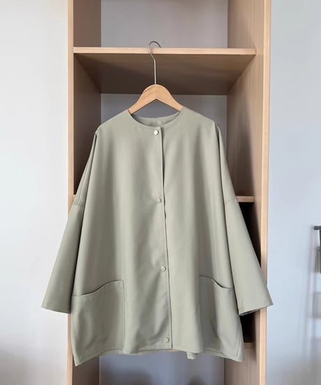 light collarless short coat　FL2826