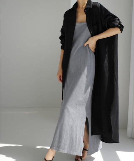 side slit long shirt /3color　FL2100
