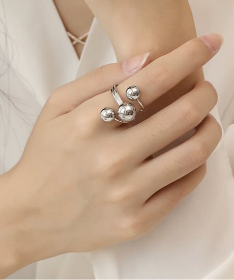 spiral ball open ring　FL2938