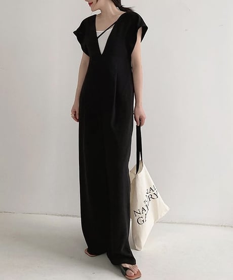 v-neck jumpsuit　FL2382