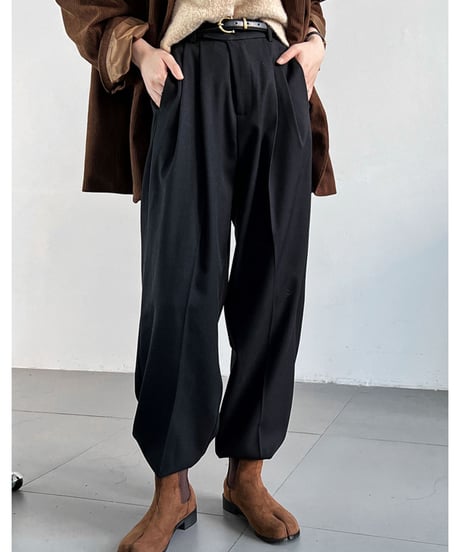 linen wide-leg pants /3color　FL2704