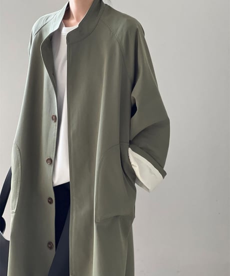 mid-collar windbreaker coat /2color　FL3060