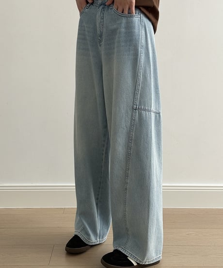 wide leg denim　FL3345