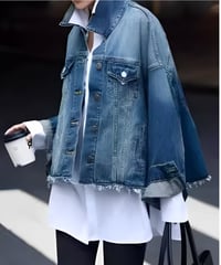 cut-off denim jacket　FL3390