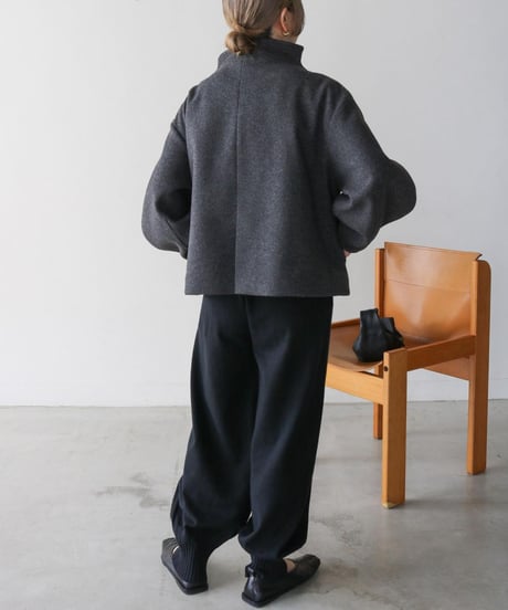 highneck curve sleeve outer /3color　FL2993