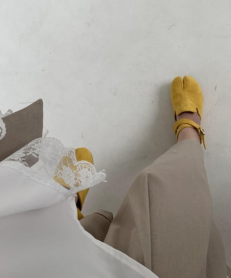 crossstrap flat tabi sandals /2color　FL2320
