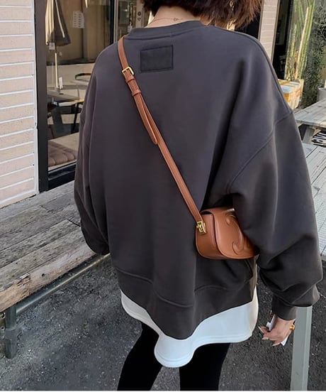 back tag fleece sweatshirt　FL2545
