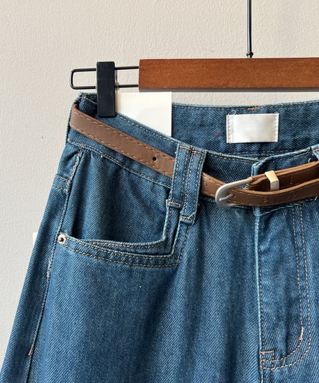 wide flare denim pants　FL2787