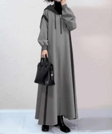long hoodie dress FL3488