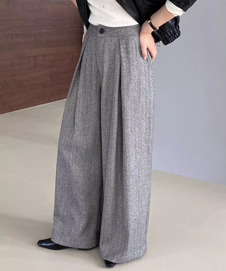 mannish wide leg pants　FL2802